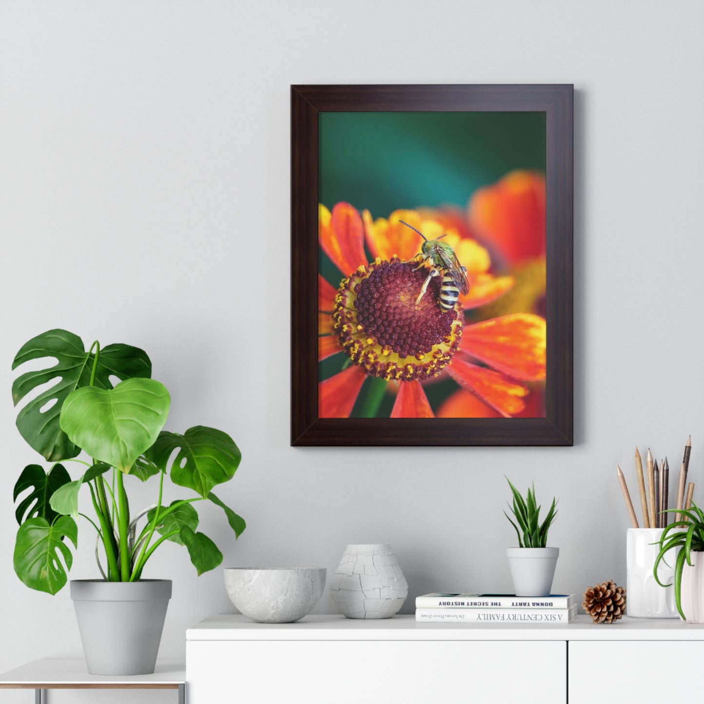 Fashionable Sweat Bee Framed Matte Print