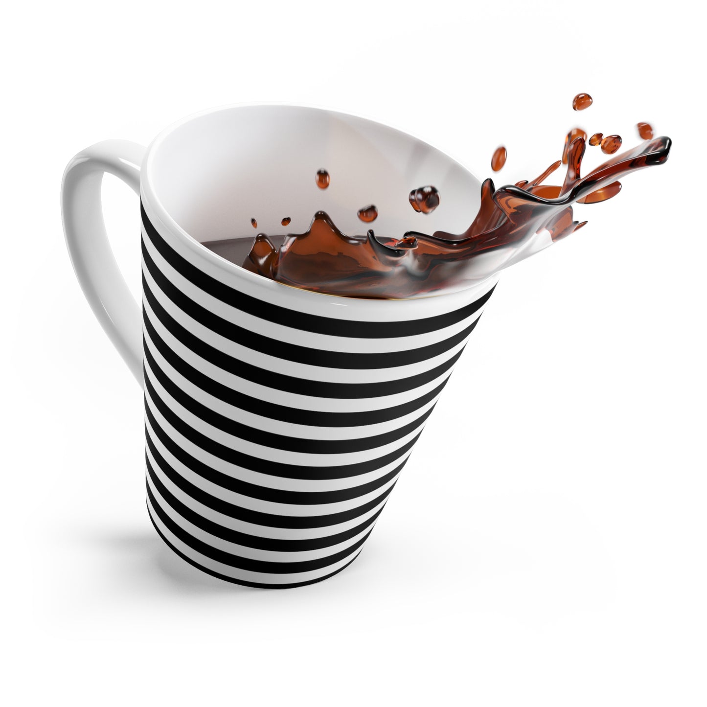 Hypnotic Striped Latte Mug