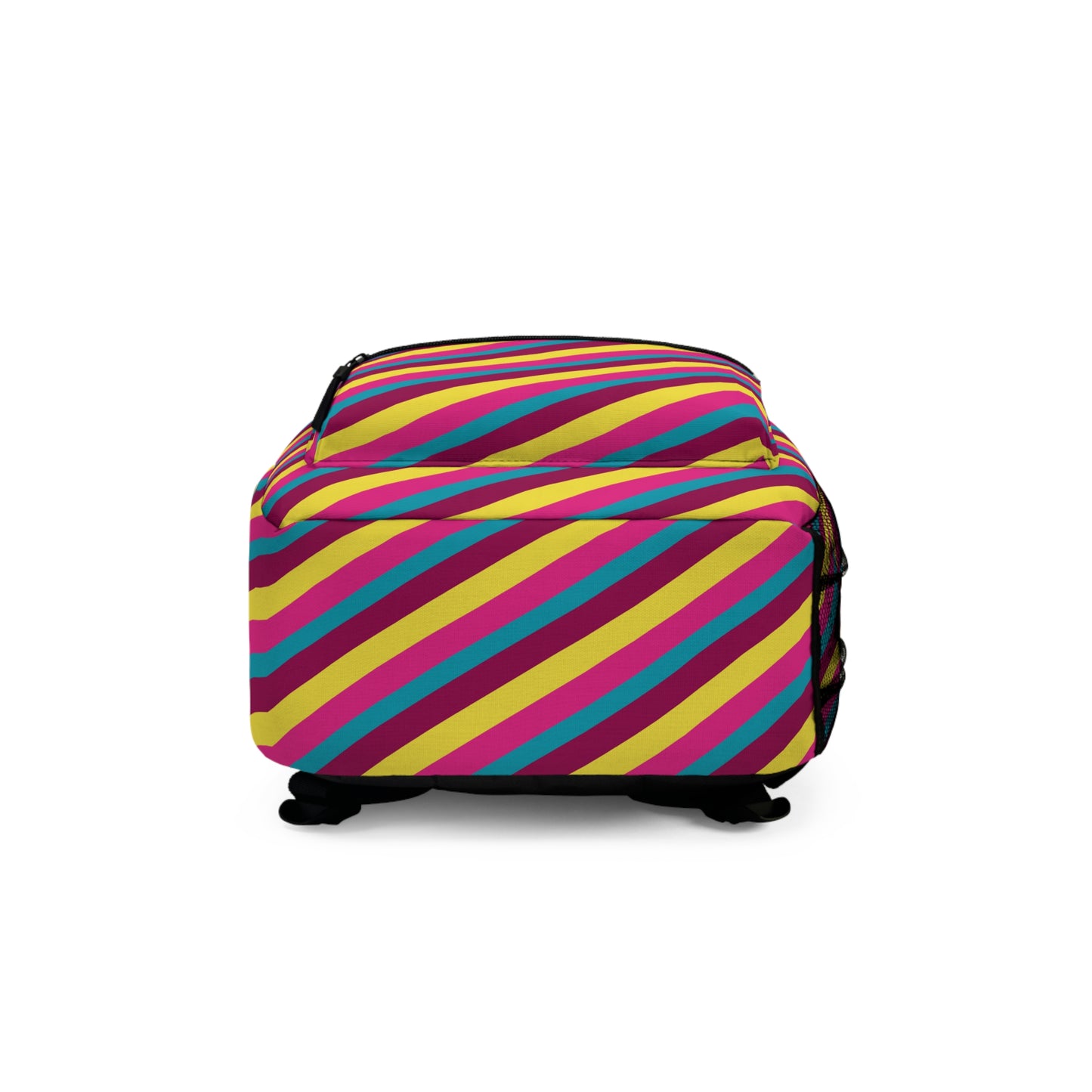 Pop Stripes Water-Resistant School Backpack