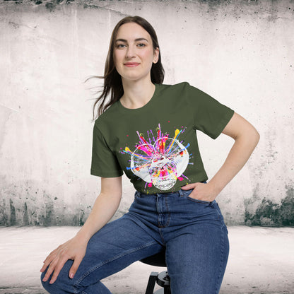 Dragonfly Color Explosion Women's T-Shirt, Made in USA