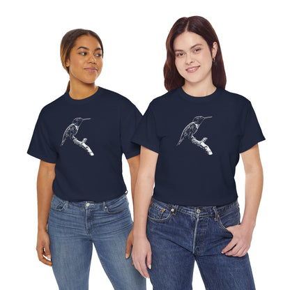 Hummingbird Adult 100% Cotton T-Shirt (Multicolors)