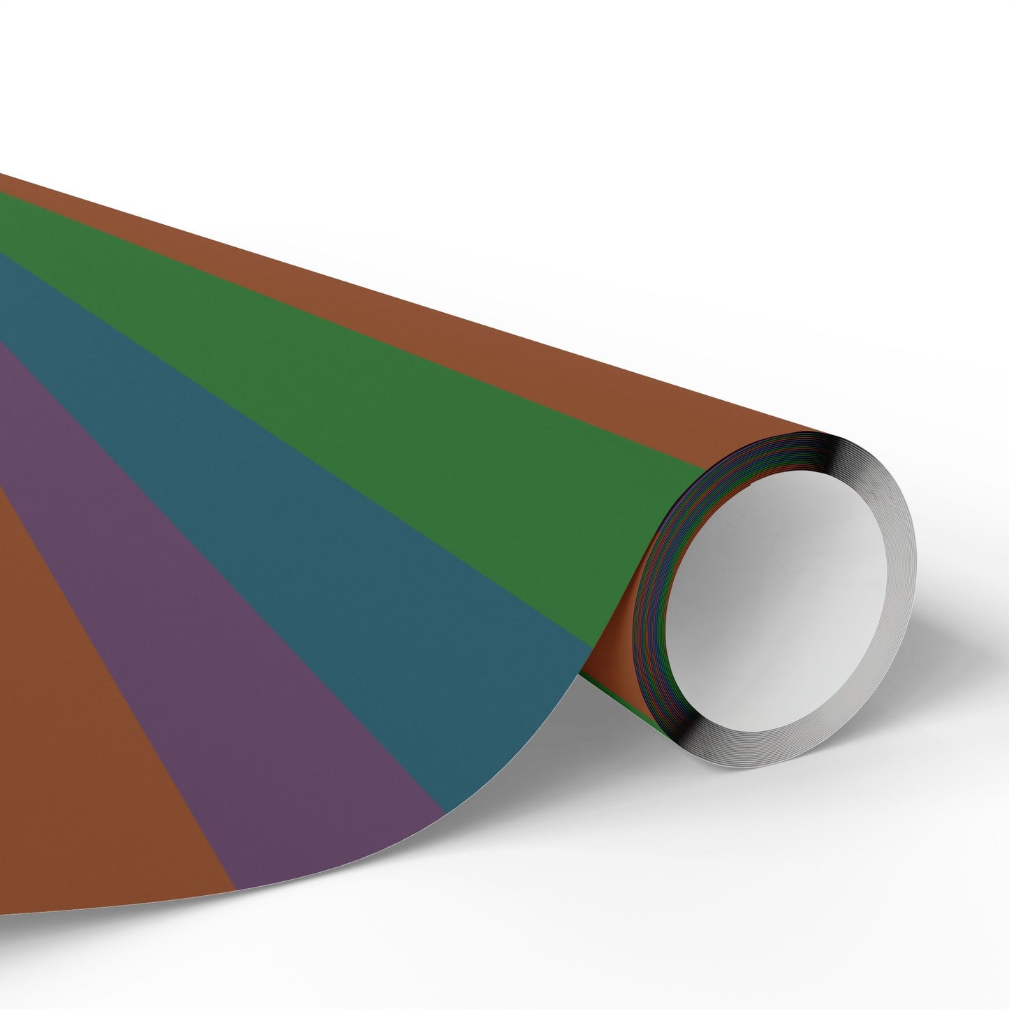 Muted Colorful Stripes Wrapping Paper Roll (3 sizes)