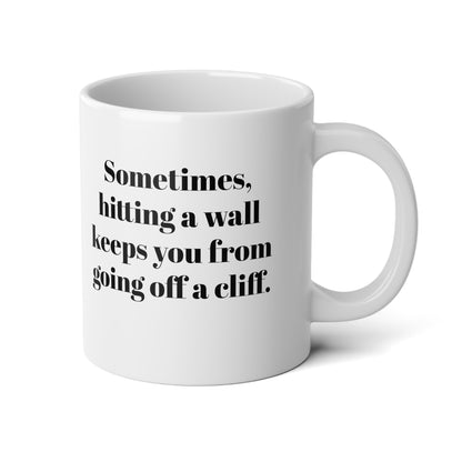 Hitting A Wall Jumbo Mug, 20oz