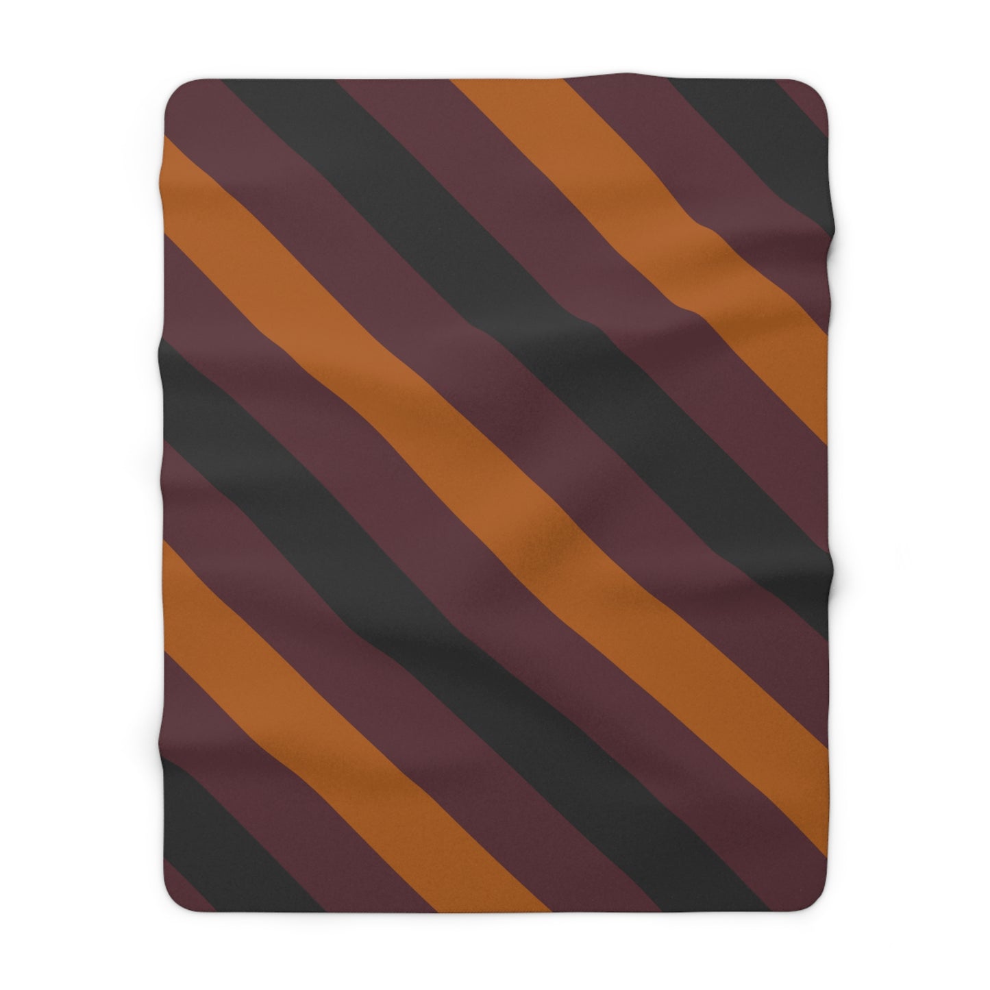 Autumn Stripes Sherpa Fleece Blanket