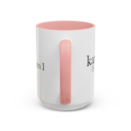 Spicy Karma Colorful Handle Ceramic Mug (11, 15oz)
