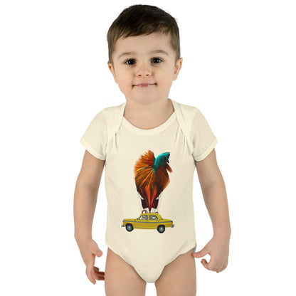 Aquamobile Taxi Service 100% Cotton Baby Onesie 6M-18M (multicolors)