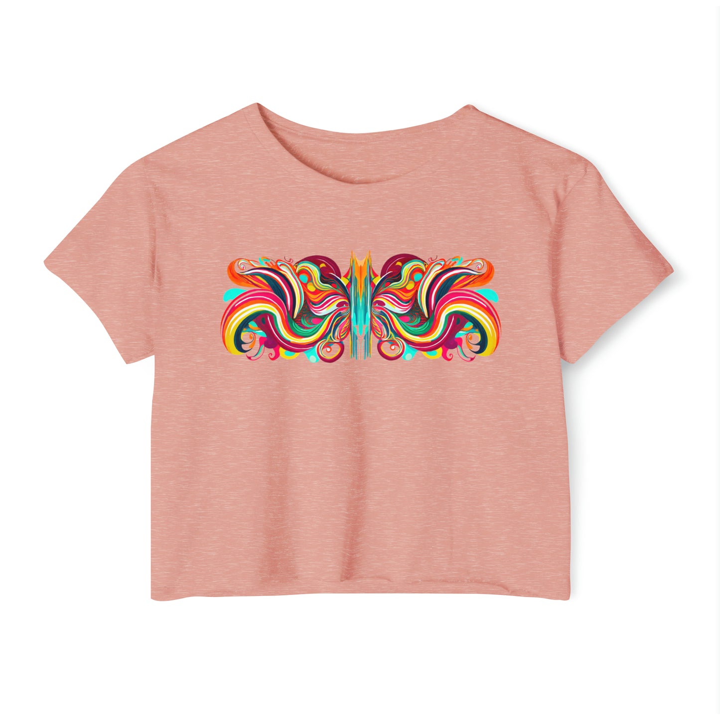 Butterfly Symmetry Women's Crop Top