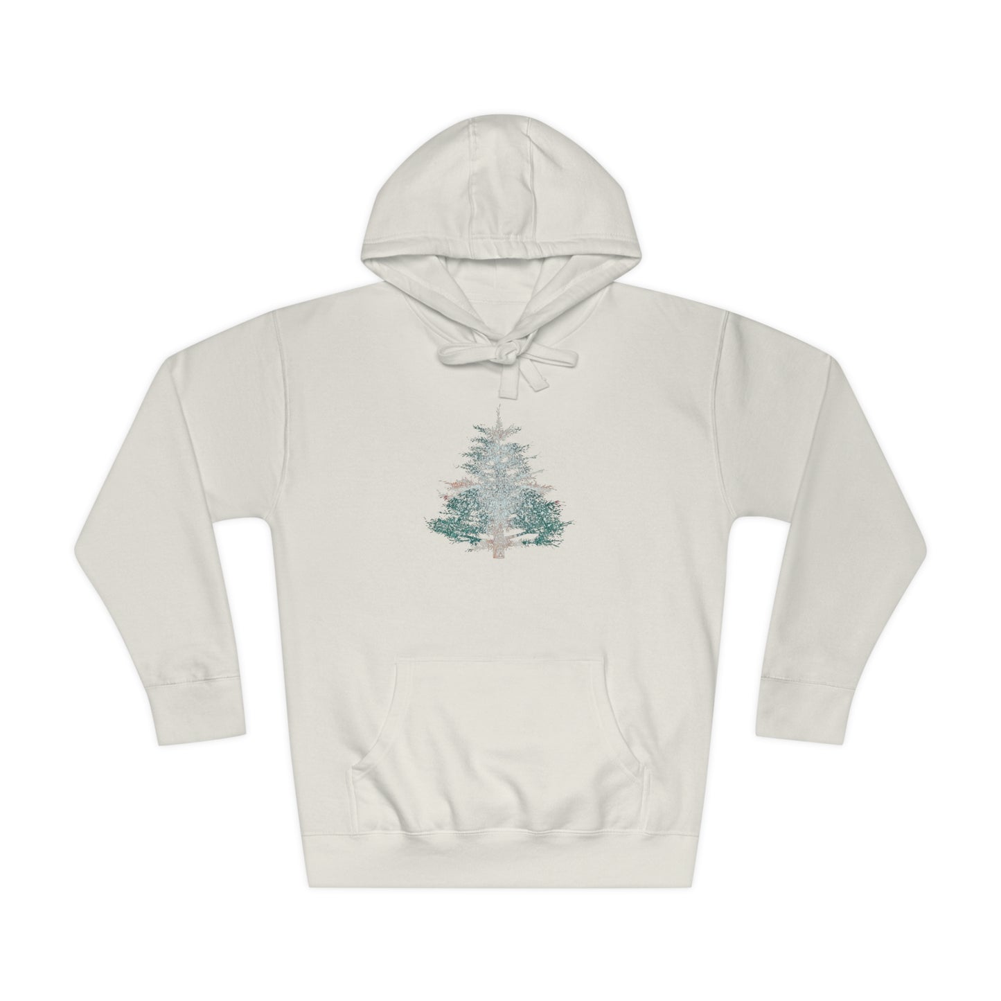 Painted Pine Tree Adult Fleece Hoodie