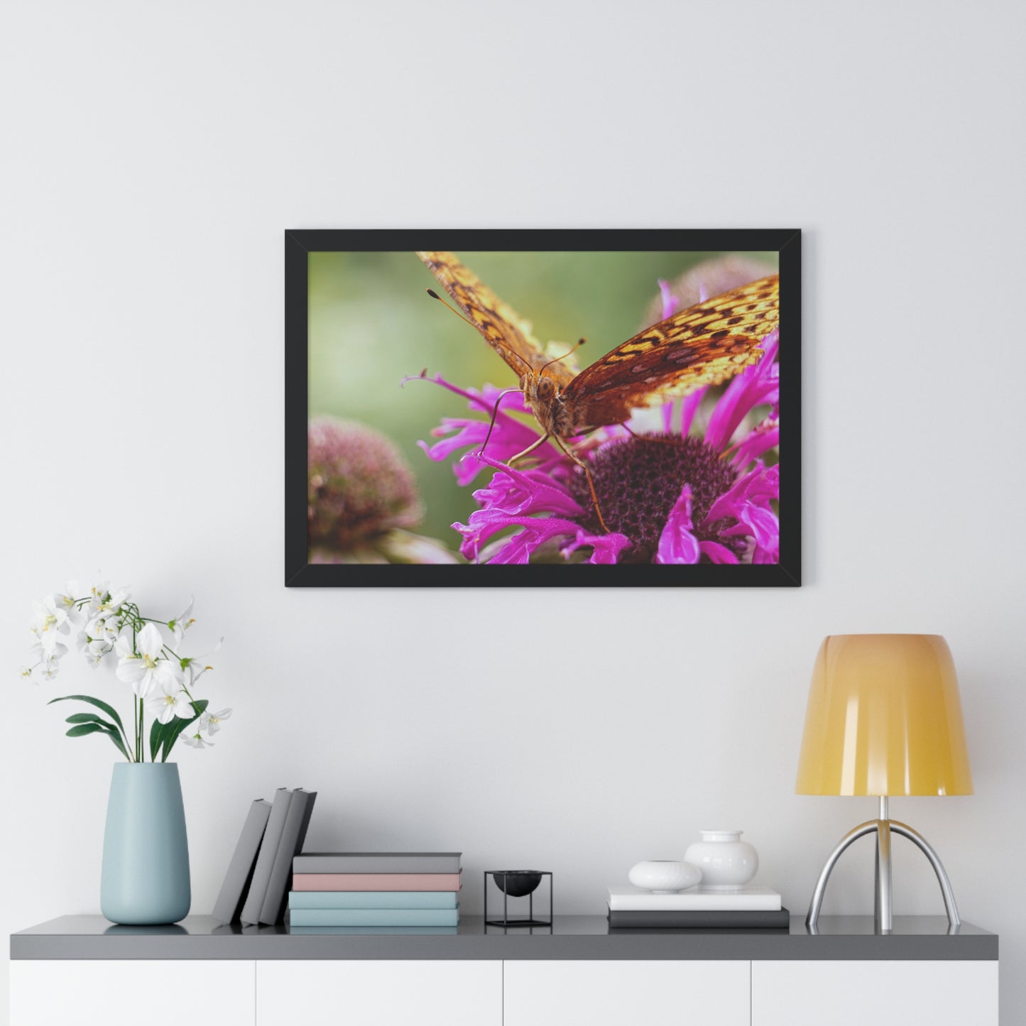 Fritillary Butterfly in Macro Framed Matte Print