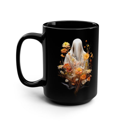 Halloween Garden Haunting 15oz Black Mug