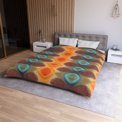 Flow of Magnetism Woven Duvet Cover