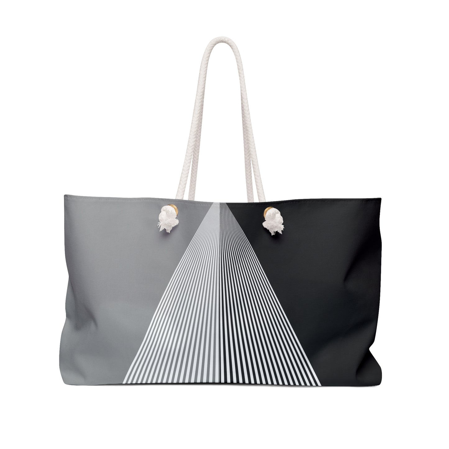 Gray + Black Duality Weekender Bag