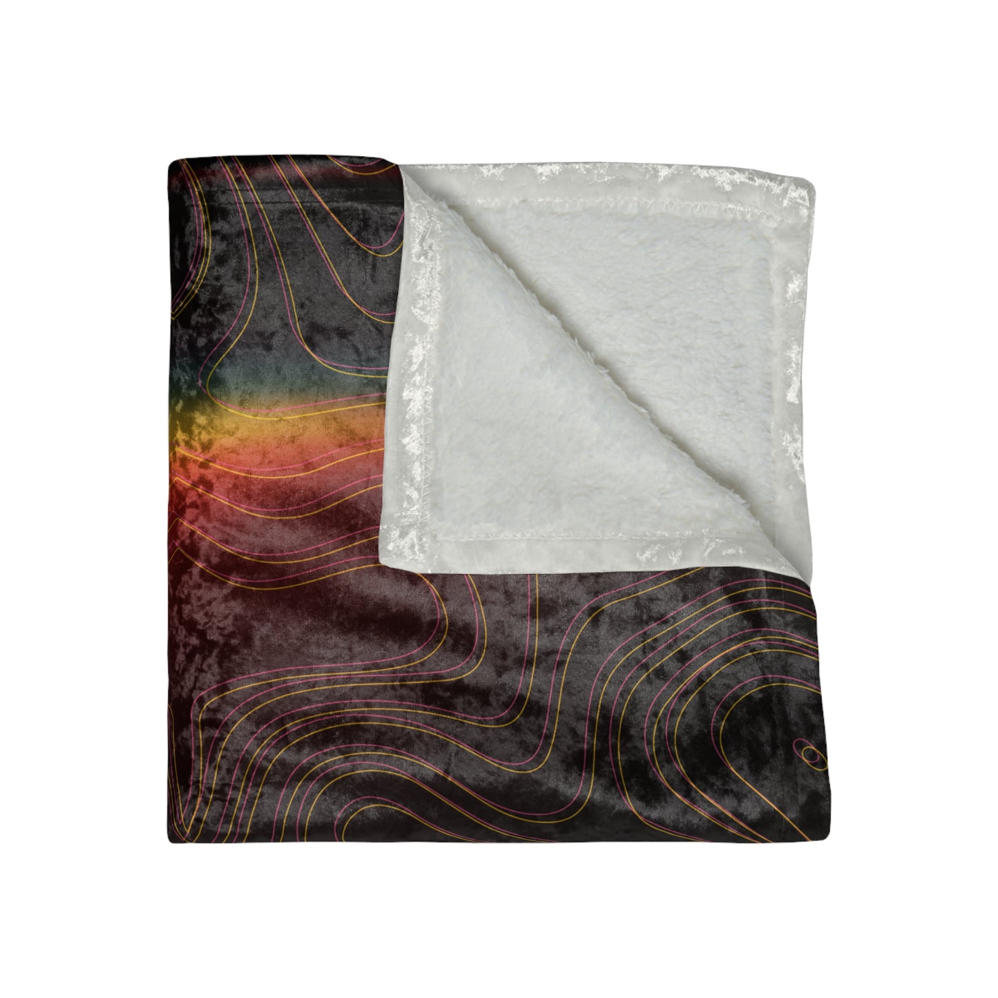 Spectral Heat Wave Velvet Blanket