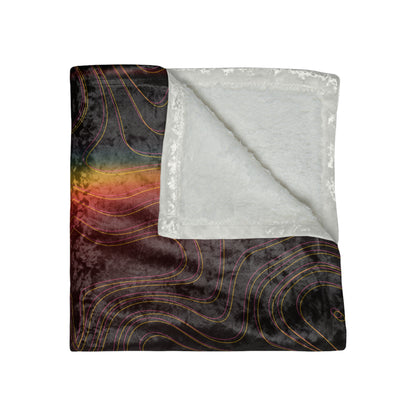 Spectral Heat Wave Velvet Blanket