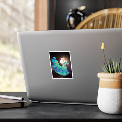 Surreal Astro Dog of Time Vinyl Decal Sticker