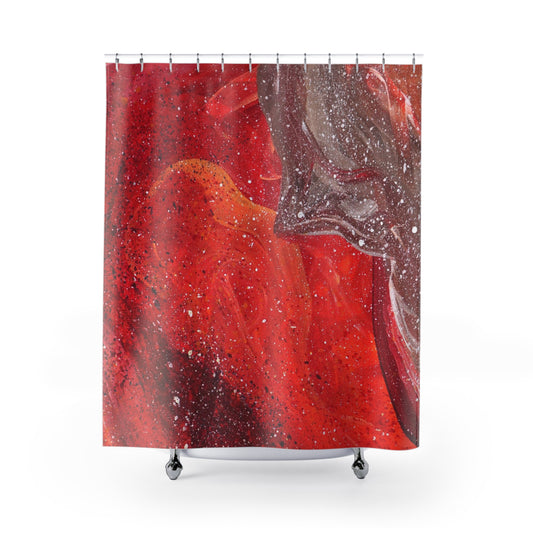 Waves of Creation Painting Shower Curtain