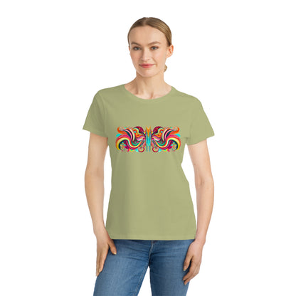 Butterfly Symmetry Organic Cotton Women's T-Shirt