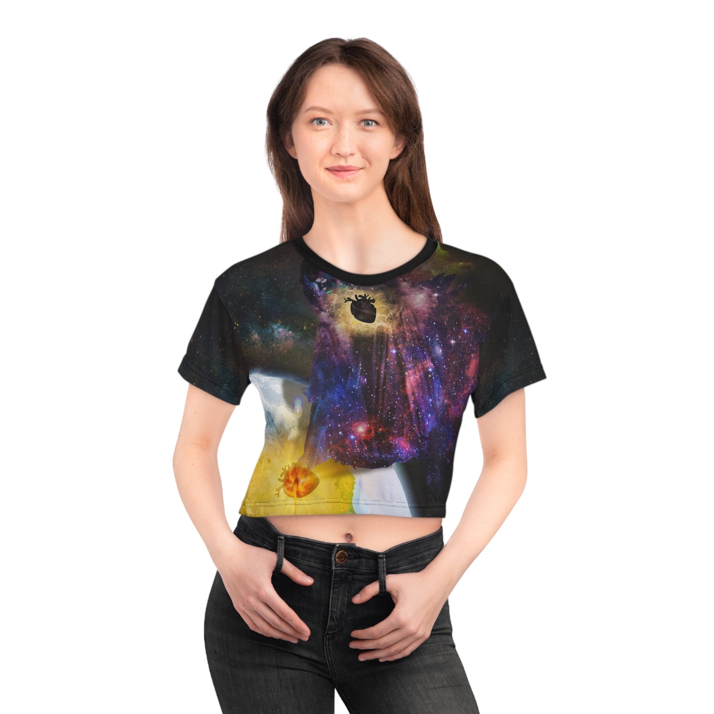 Pandora's Hope Surreal Art Crop Top