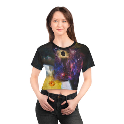 Pandora's Hope Surreal Art Crop Top