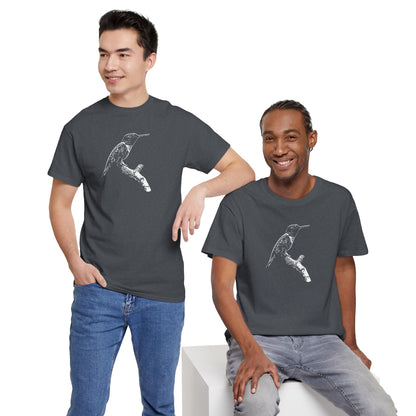 Hummingbird Adult 100% Cotton T-Shirt (Multicolors)
