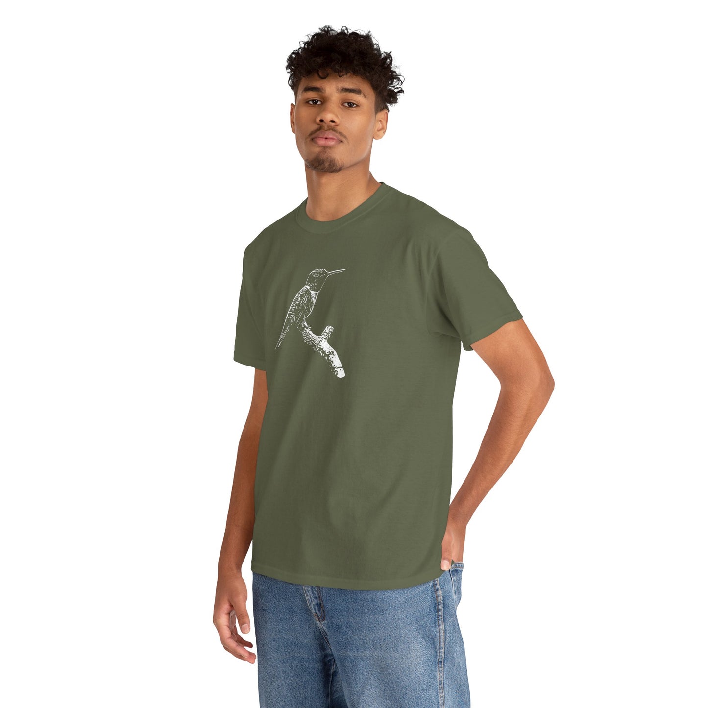 Hummingbird Adult 100% Cotton T-Shirt (Multicolors)