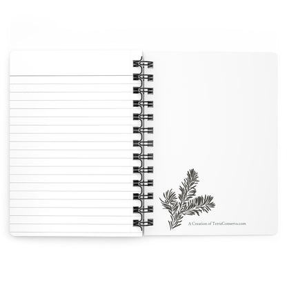 Surreal Astro Dog of Time Spiral-Bound Lined Notebook