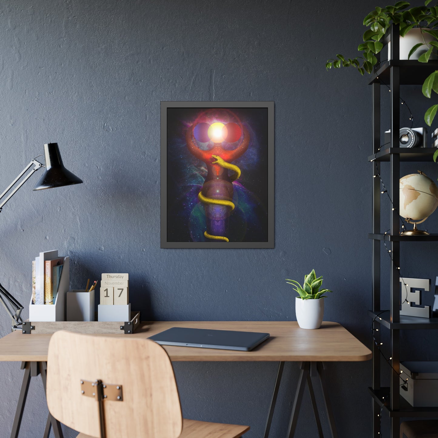 Brigid's Serpent Framed Print | Surreal Art