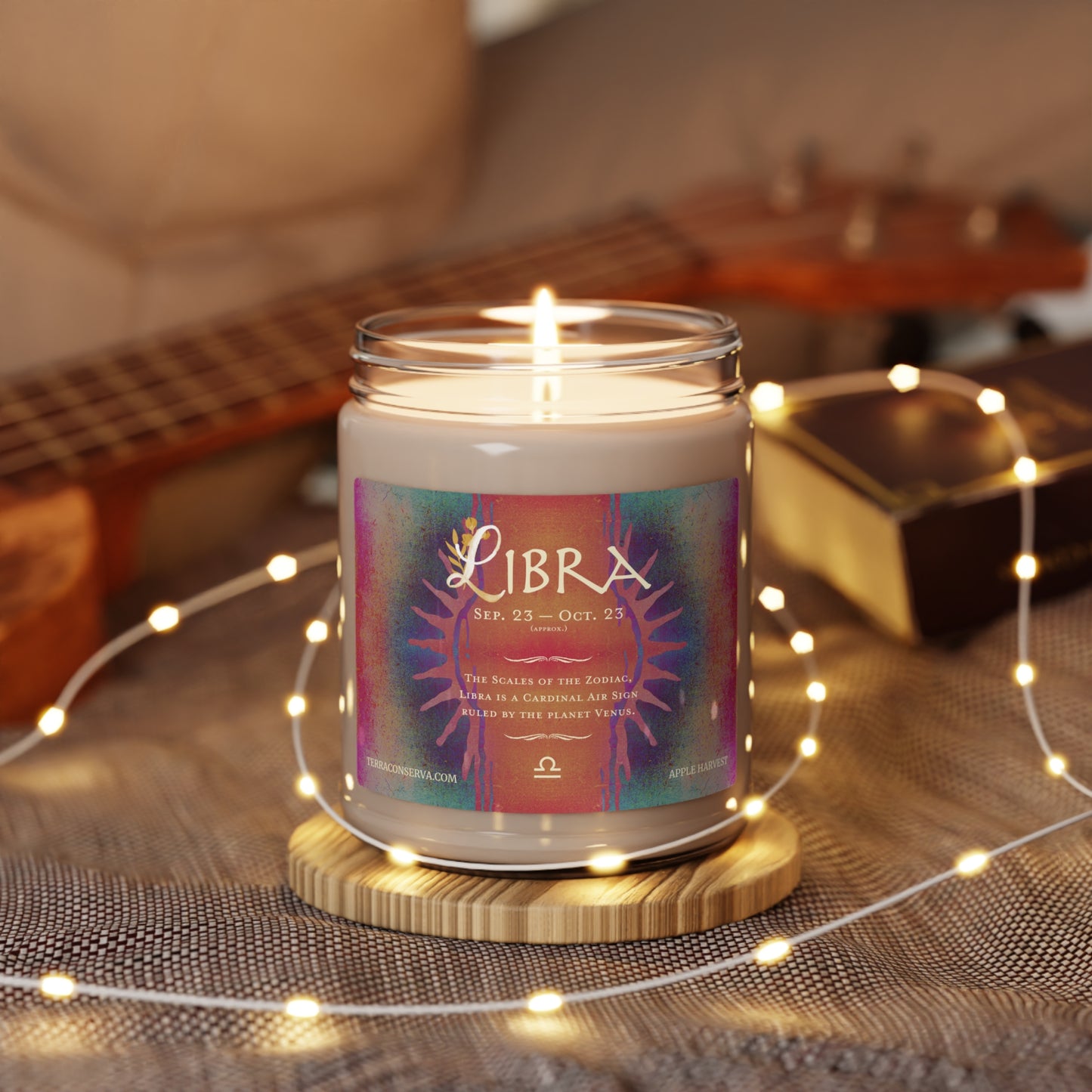 Libra Zodiac Vibes 9oz Soy Candle, 5 scents