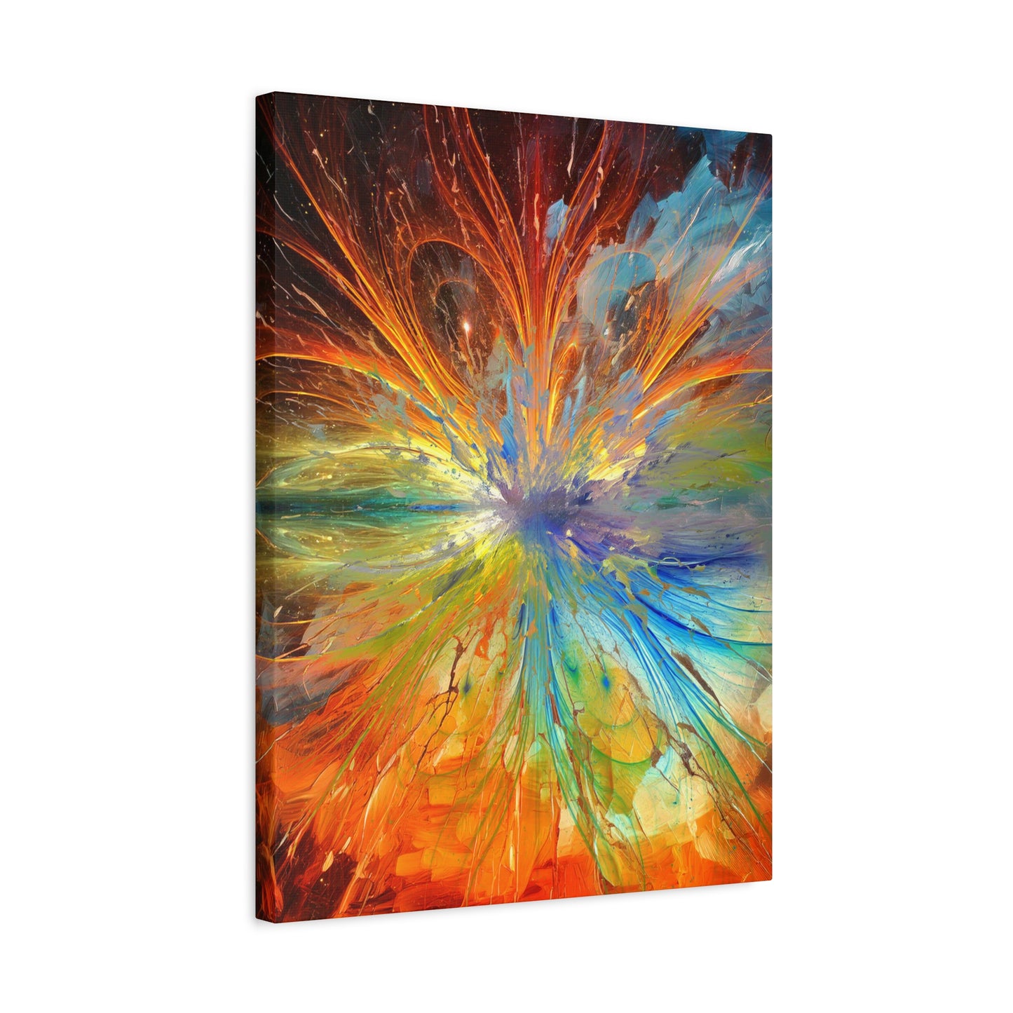 Cosmic Clockworks Abstract Canvas Print | Abstract Art