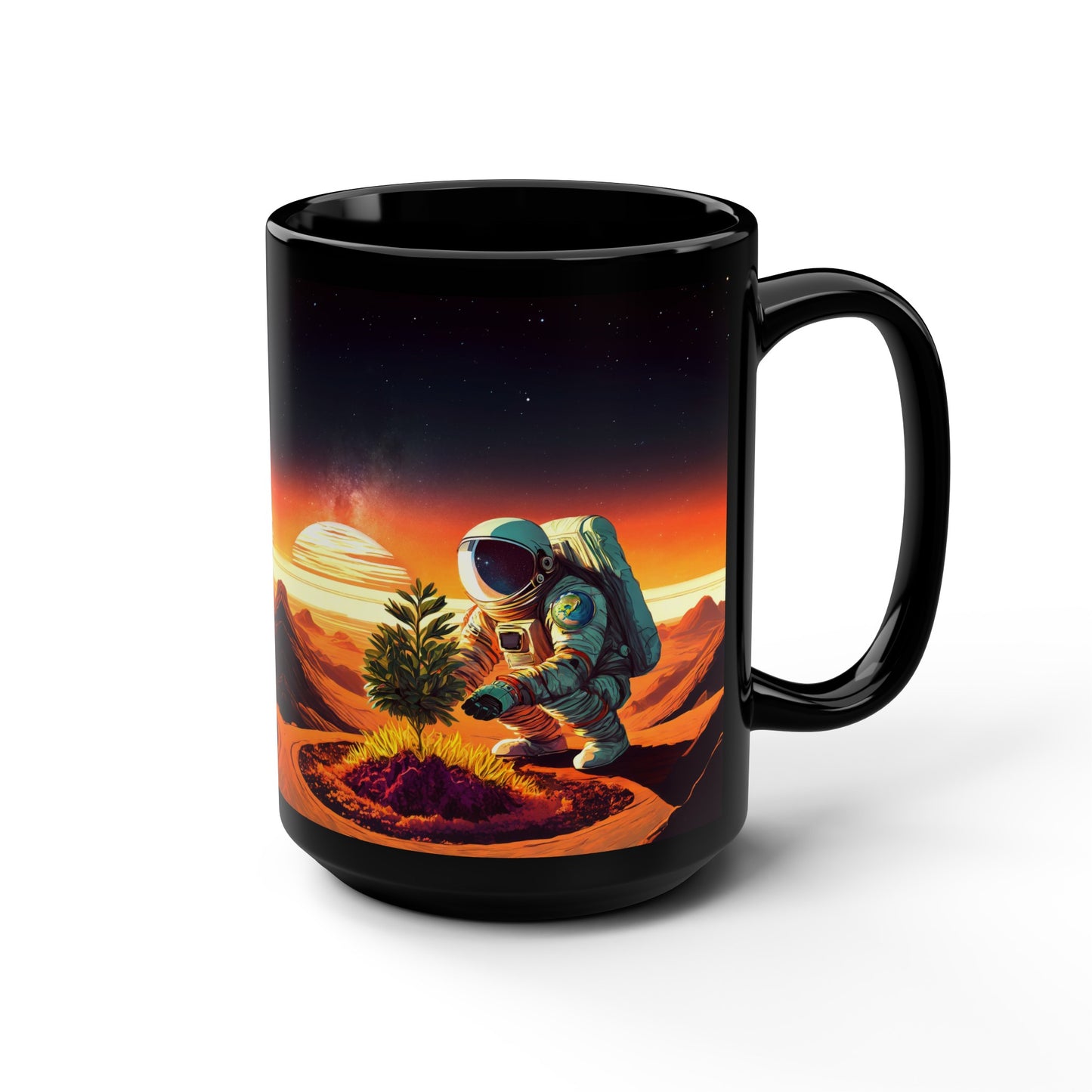 A Promethean Fable 15oz Black Mug