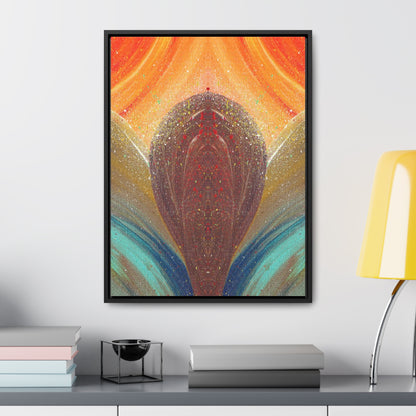 Flow of Magnetism Framed Canvas Print