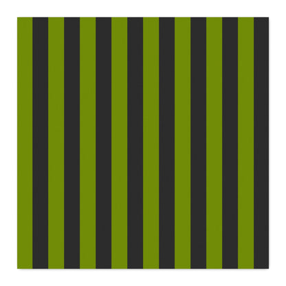 Avocado Green Stripes 100% Cotton Twill Fabric