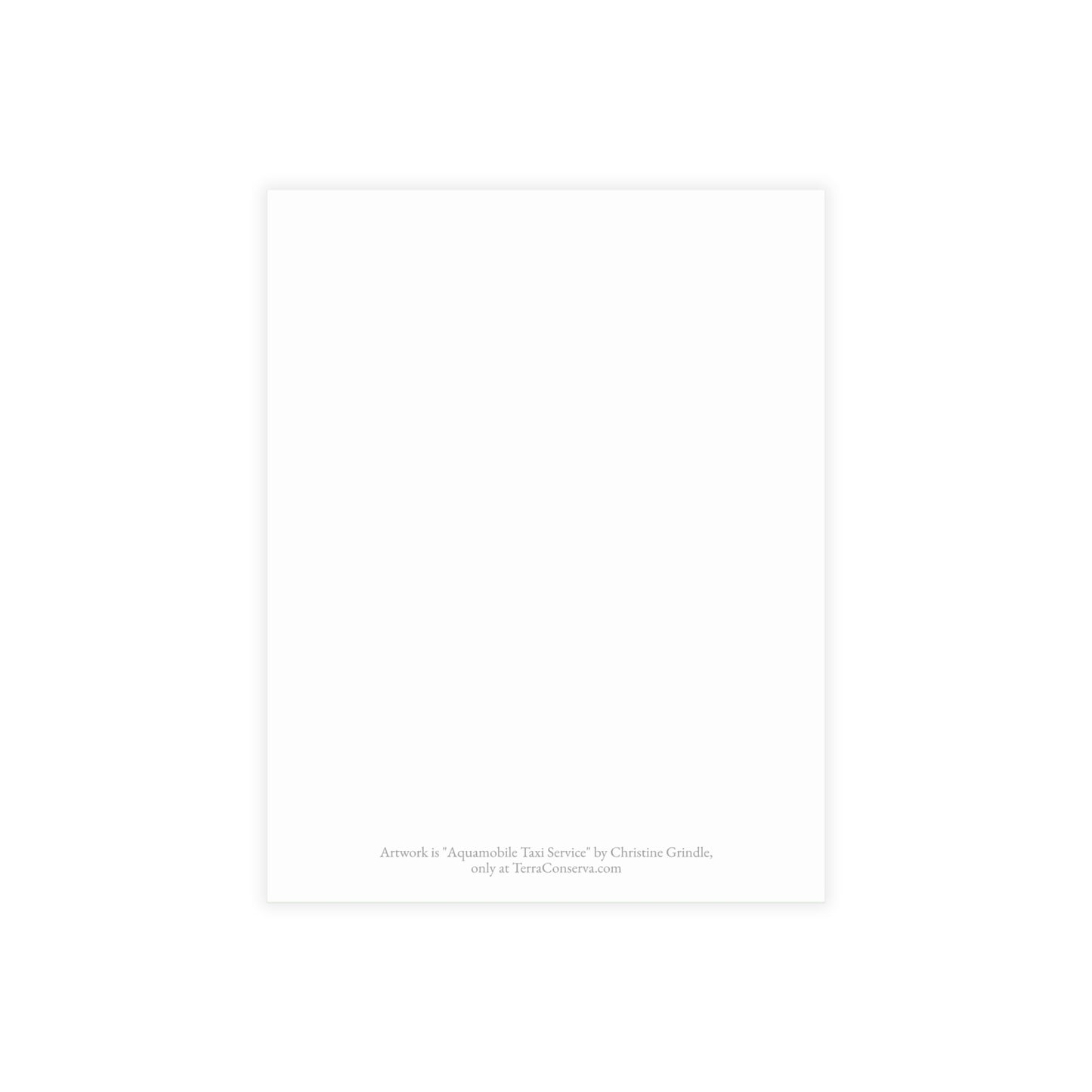 Aquamobile Taxi Service Blank Card Bundles (w/envelopes)