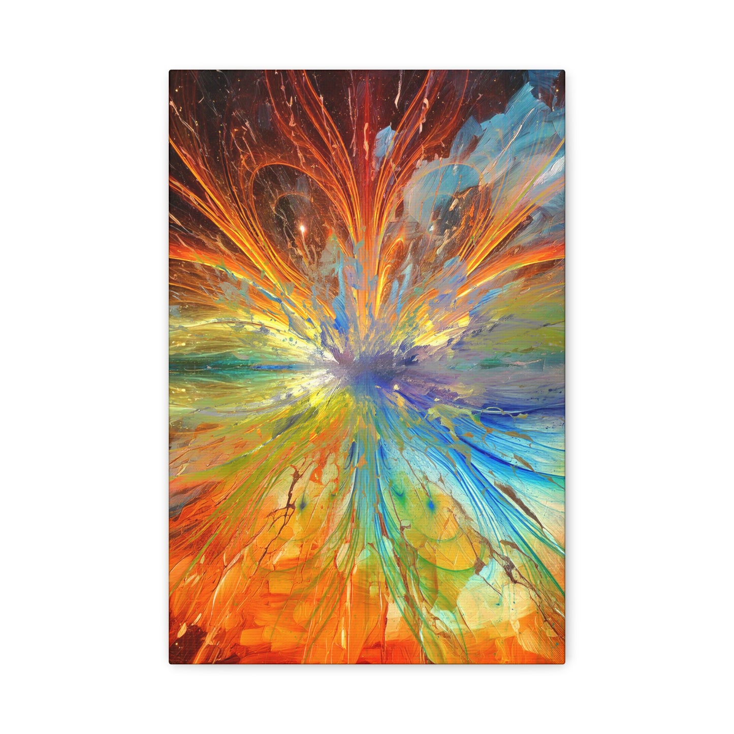 Cosmic Clockworks Abstract Canvas Print | Abstract Art