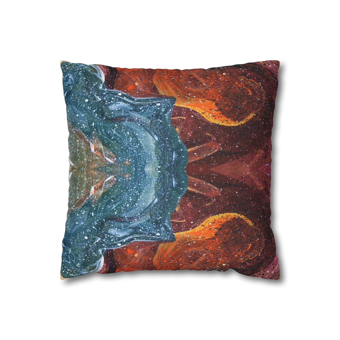 Cosmic Cell Division Faux Suede Throw Pillow Case (multi sizes)