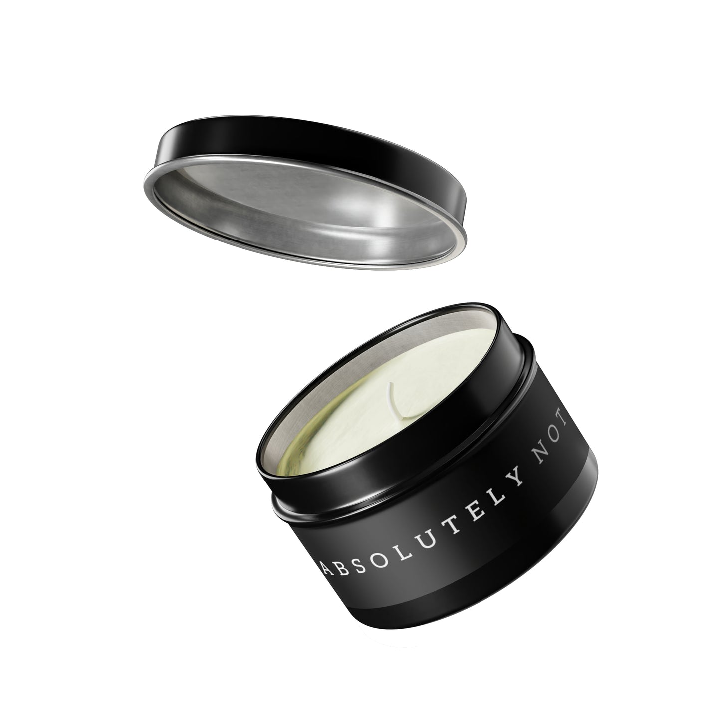 Absolutely Not Candle in Minimalist Black Steel Tin (2 sizes)