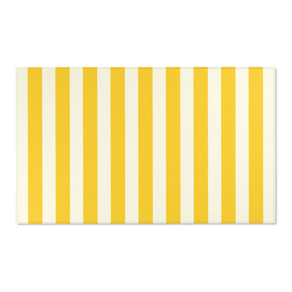 Lemony Yellow Stripes Indoor Rug