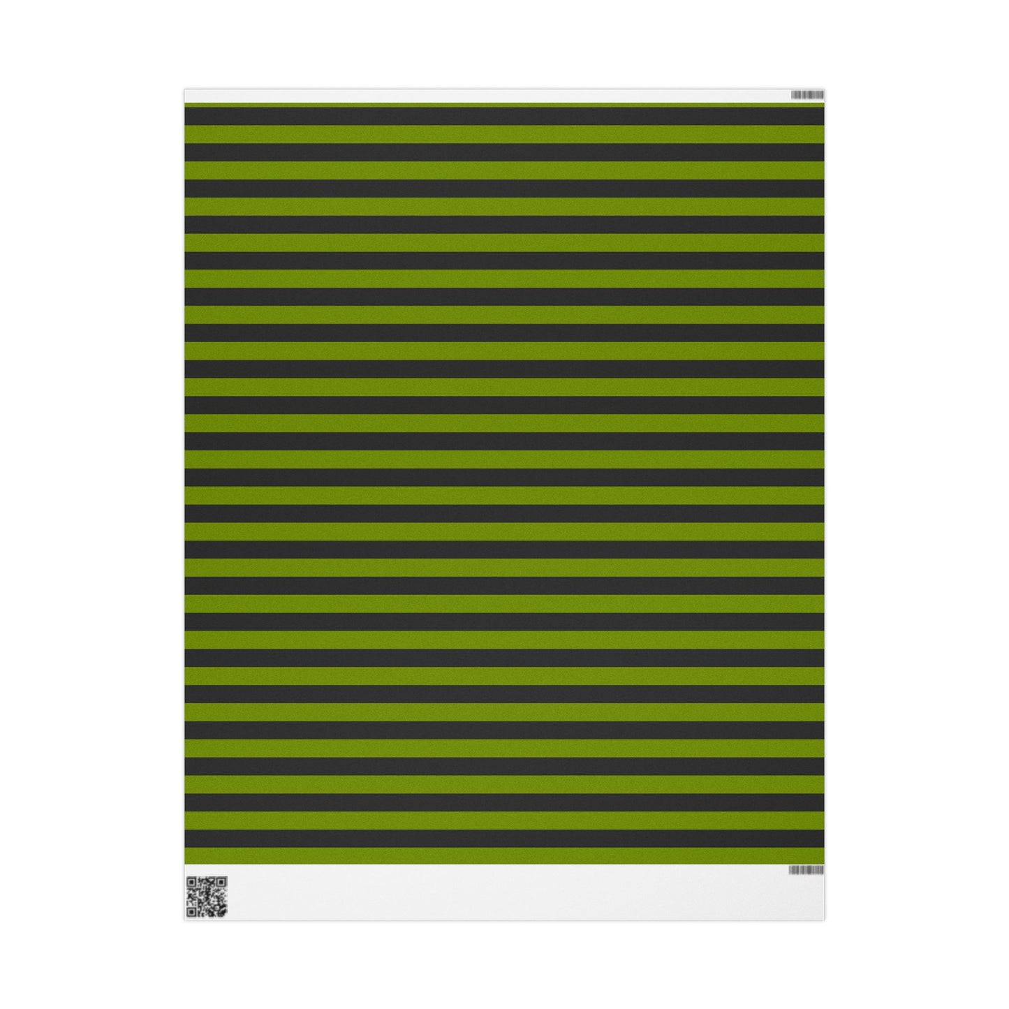 Avocado Green Striped Wrapping Paper Roll (3 sizes)