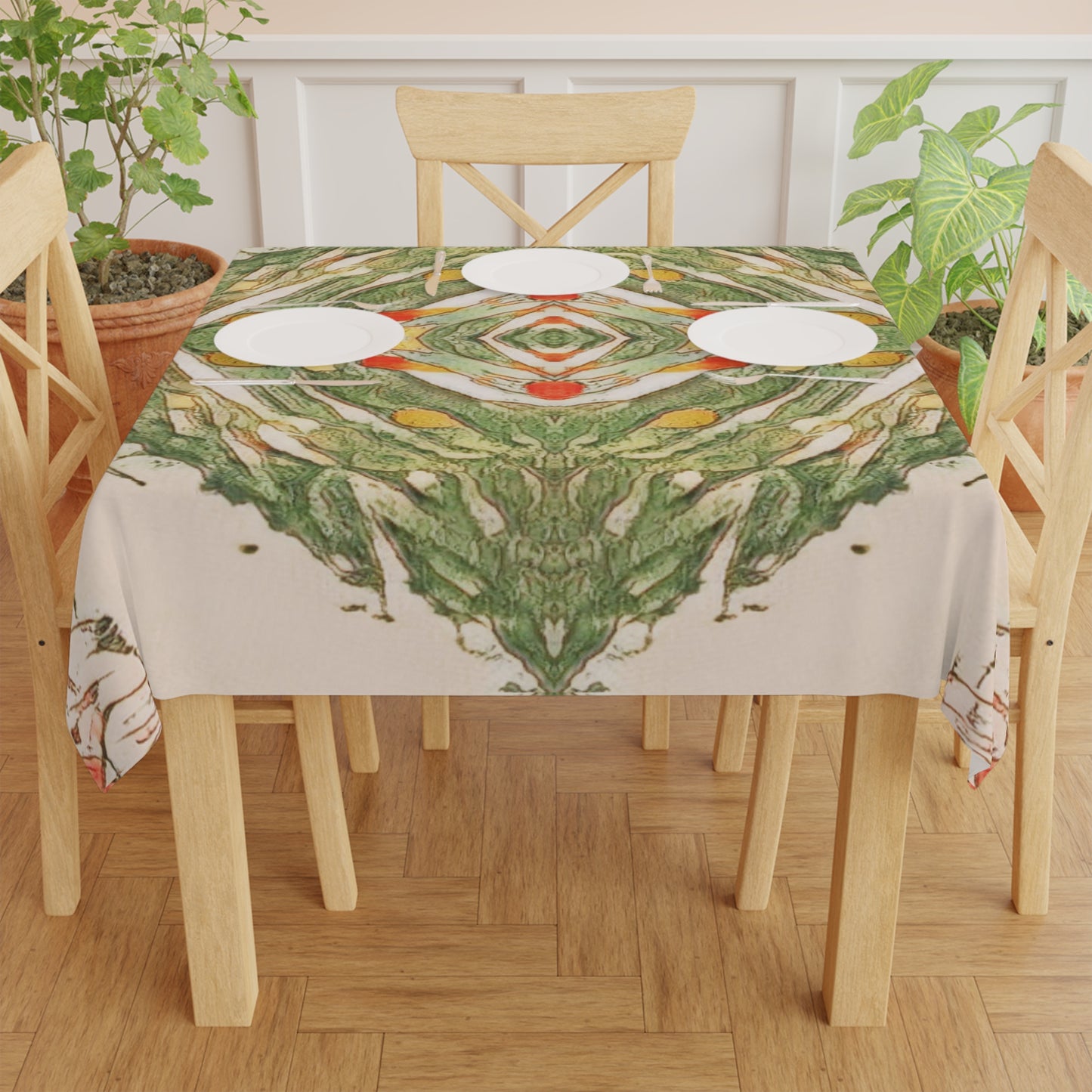 Earth Spirits 55-inch Square Tablecloth