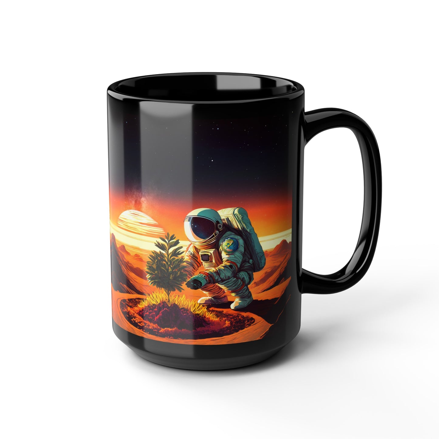 A Promethean Fable 15oz Black Mug