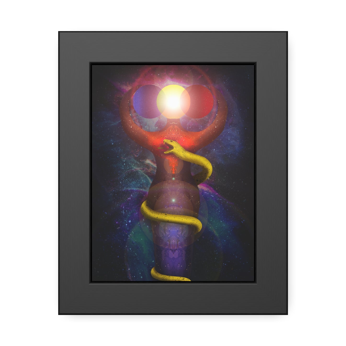 Brigid's Serpent Framed Print | Surreal Art