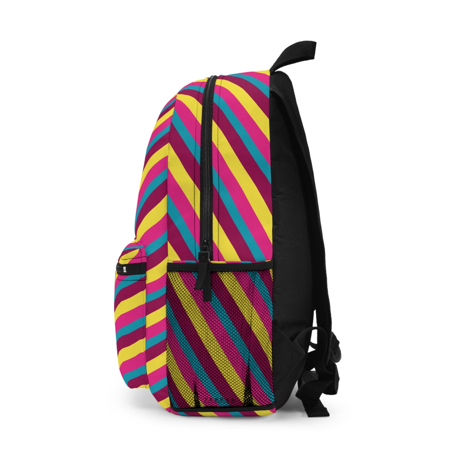 Pop Stripes Water-Resistant School Backpack