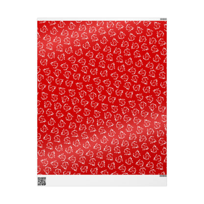 6-7 Meme Illusion Red + White Wrapping Paper Roll (3 sizes)