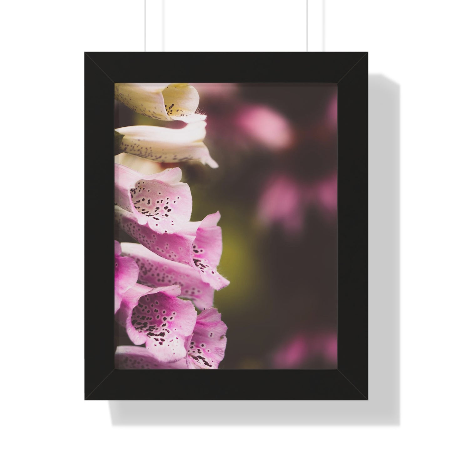 Foxglove Flowers Framed Matte Print