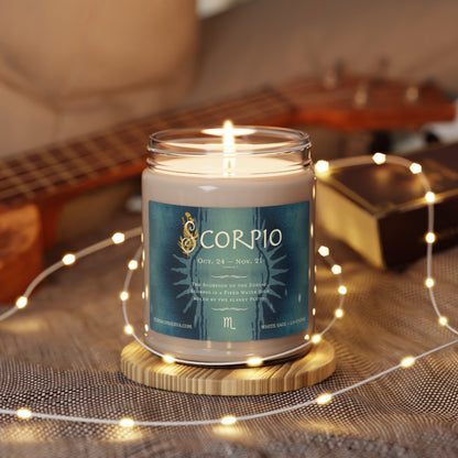 Scorpio Zodiac Vibes 9oz Soy Candle, 5 scents