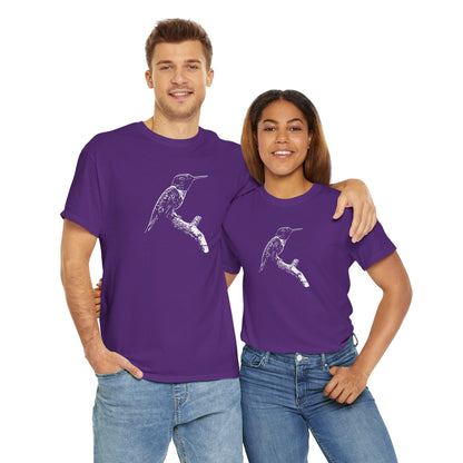 Hummingbird Adult 100% Cotton T-Shirt (Multicolors)