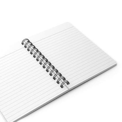 Surreal Astro Dog of Time Spiral-Bound Lined Notebook
