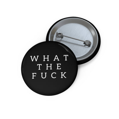 What The Fuck Minimalist Black Metal Pin | Made in the USA