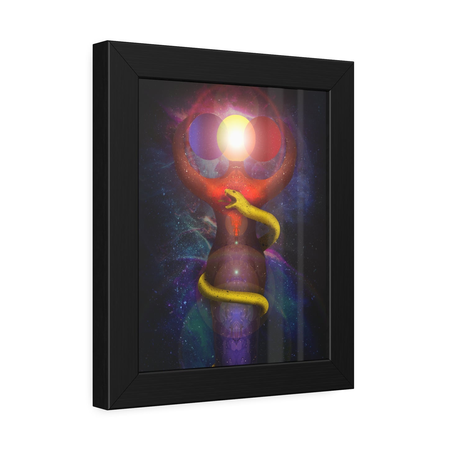 Brigid's Serpent Framed Print | Surreal Art