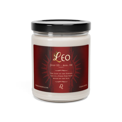 Leo Zodiac Vibes 9oz Soy Candle, 5 scents